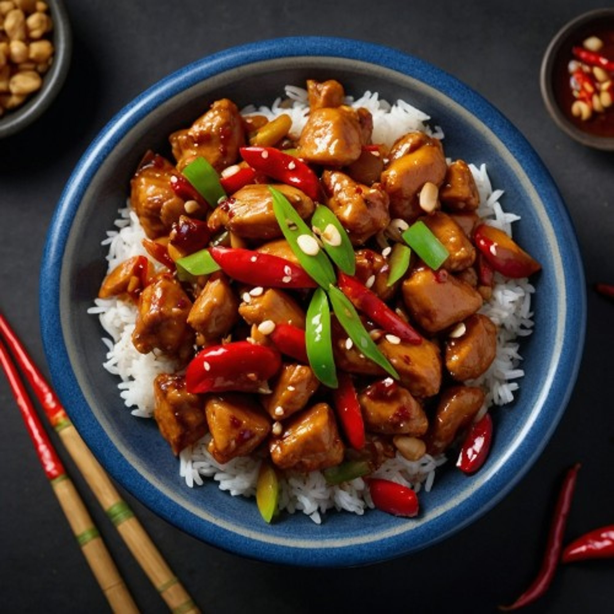 Vegetarian Tofu Rice Plate