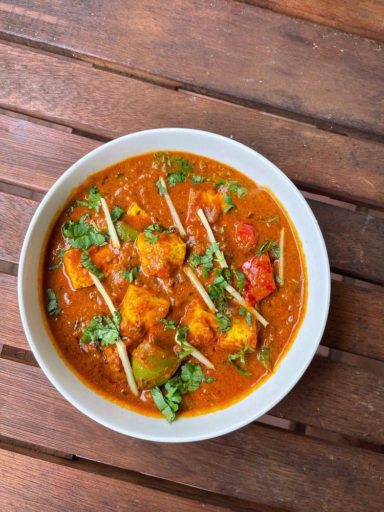 Kadai Paneer (With Rice)