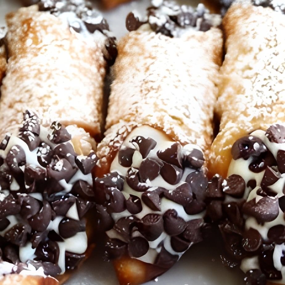 (2 PCS) CHOCOLATE RICOTTA CANOLLI'S