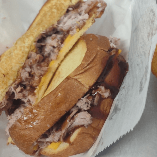 Pulled Pork Grilled Cheese with Fries