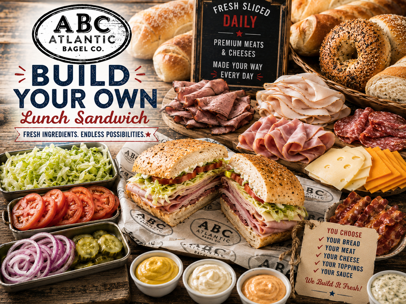 Make Your Own Lunch Sandwich