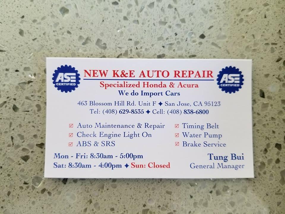 New K&amp;E Auto Repair Logo