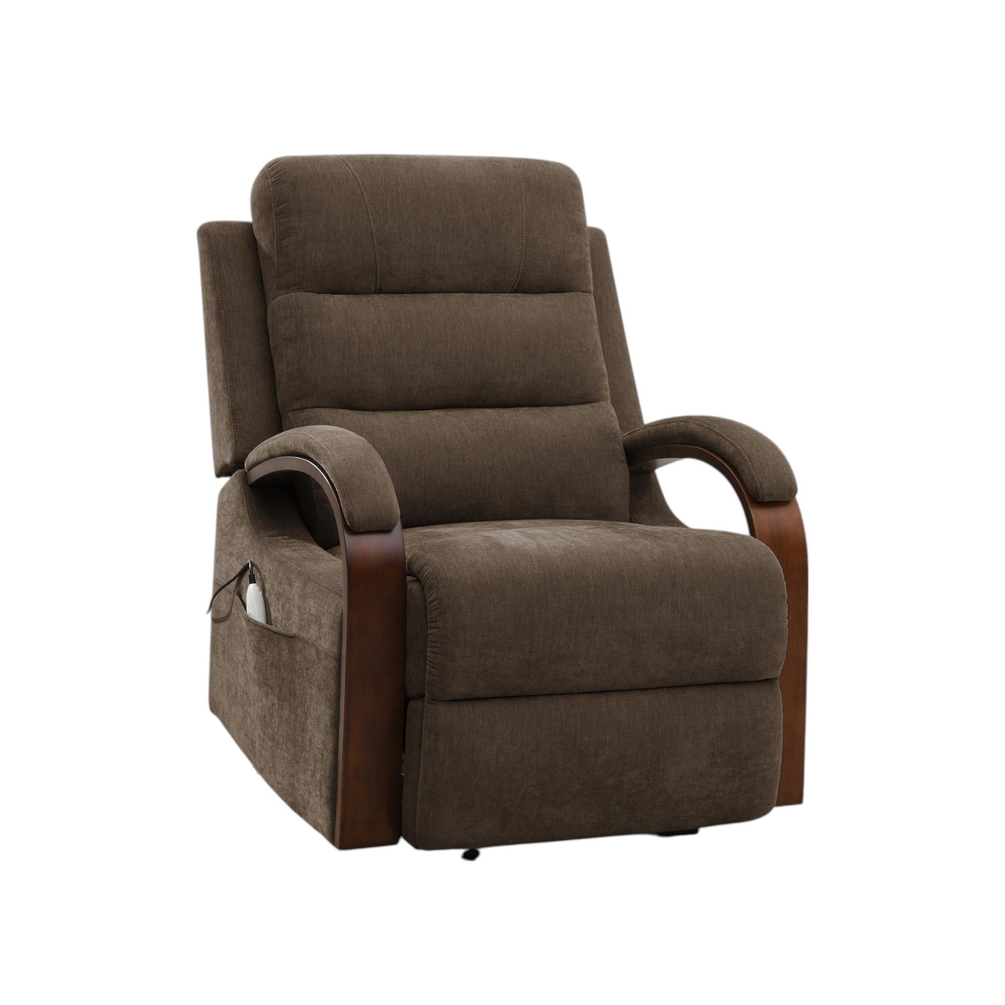 Kayla Power Lift Chair w/Massage & Heat - Chocolate