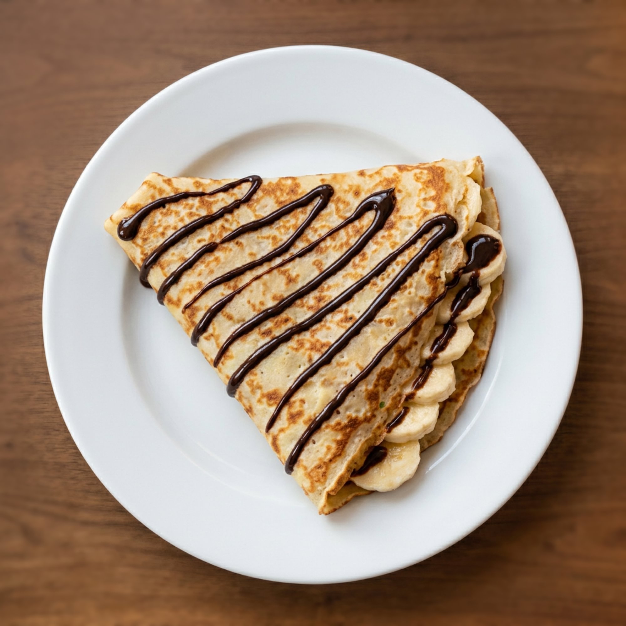 Peanut Butter-Bananas Crepe