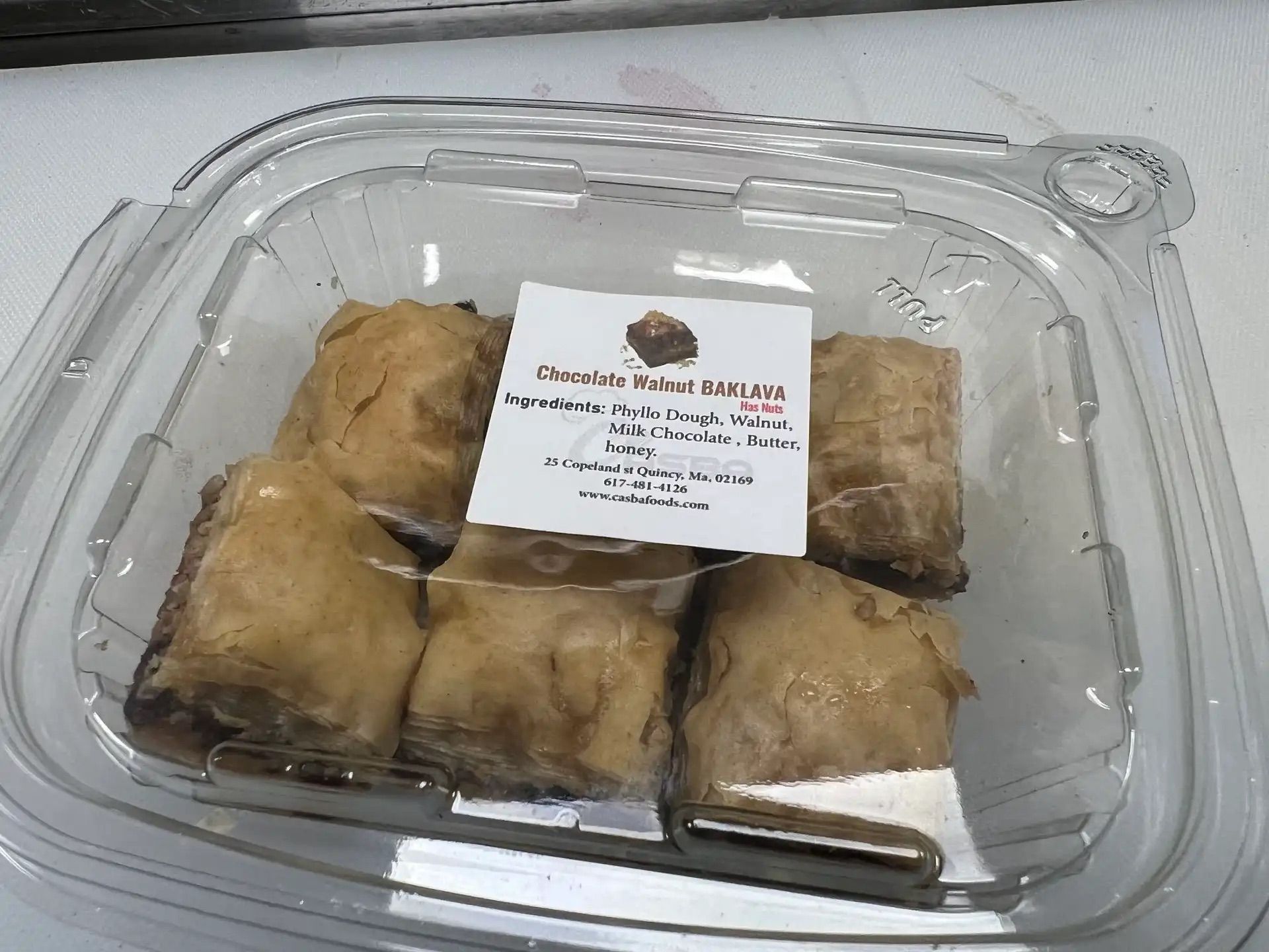 Chocolate Walnut Baklava