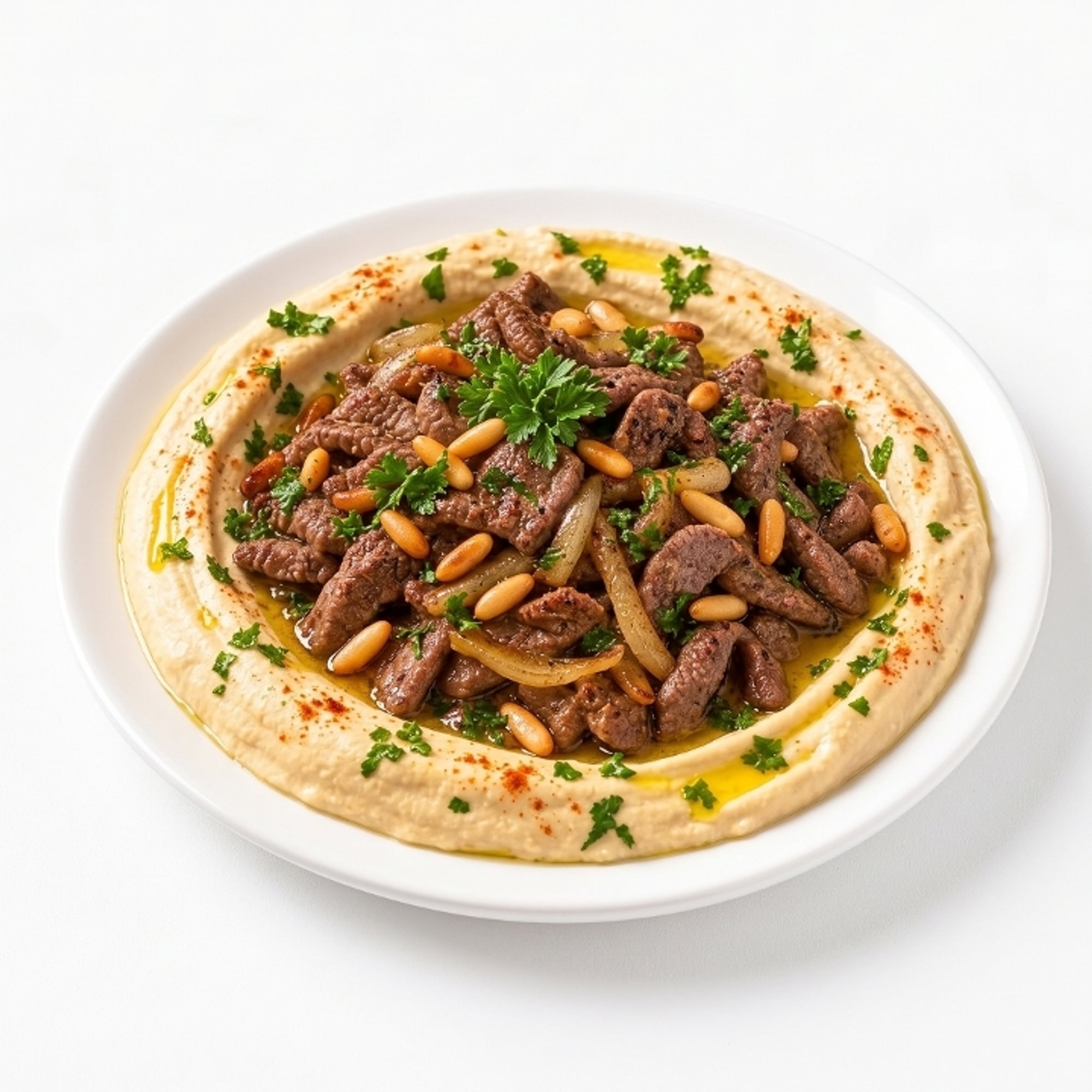 Hummus with Meat