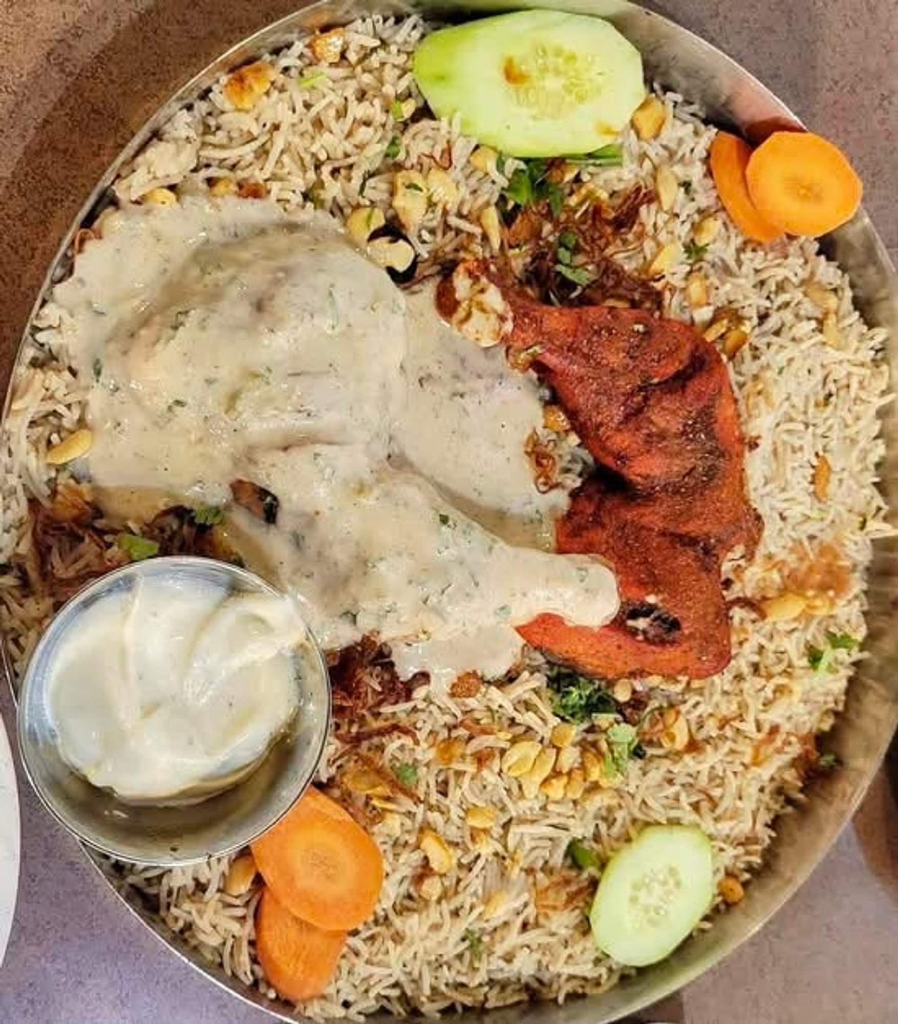 Chicken mandi 1 juicy 1 fry piece