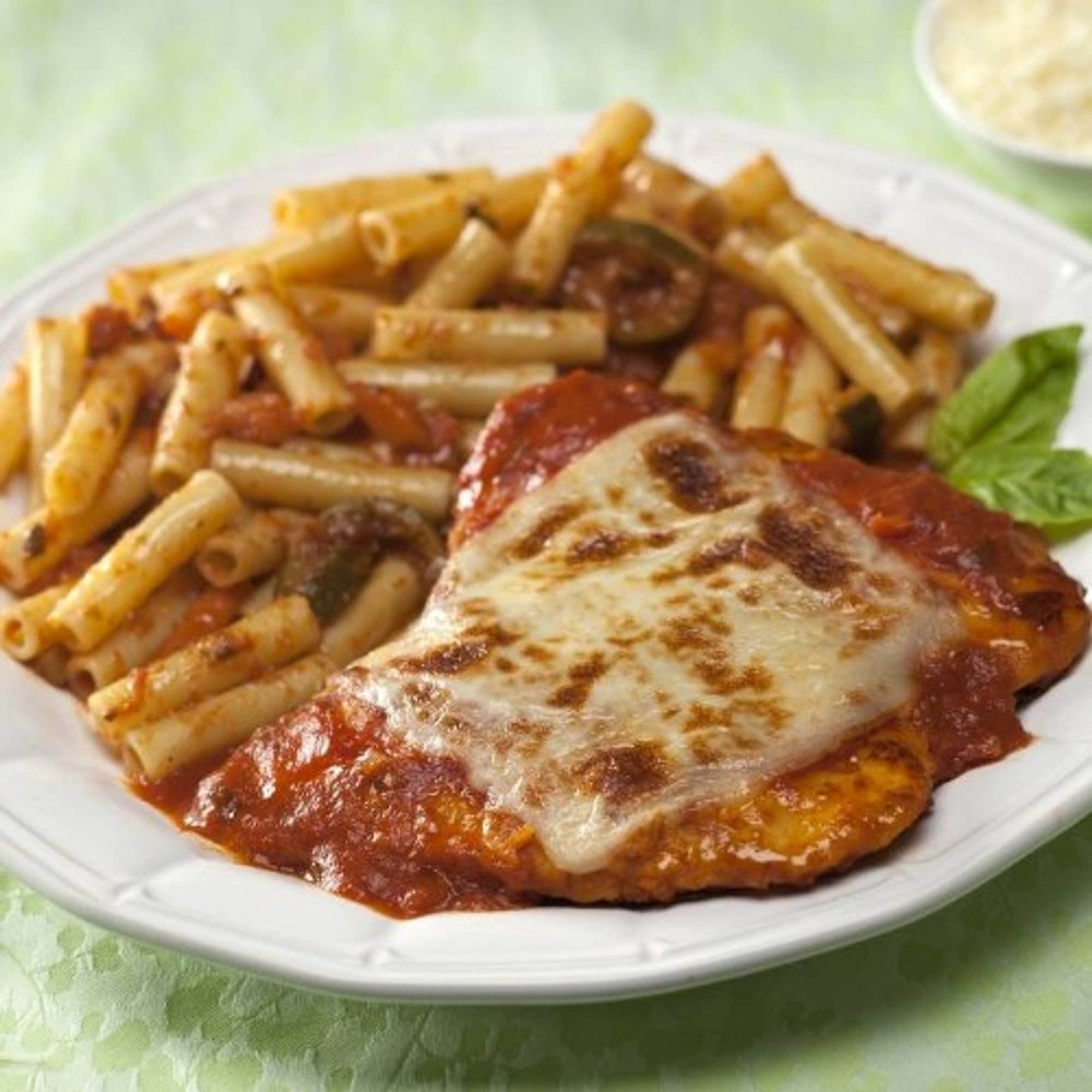 Veal Parmigiana with Ziti