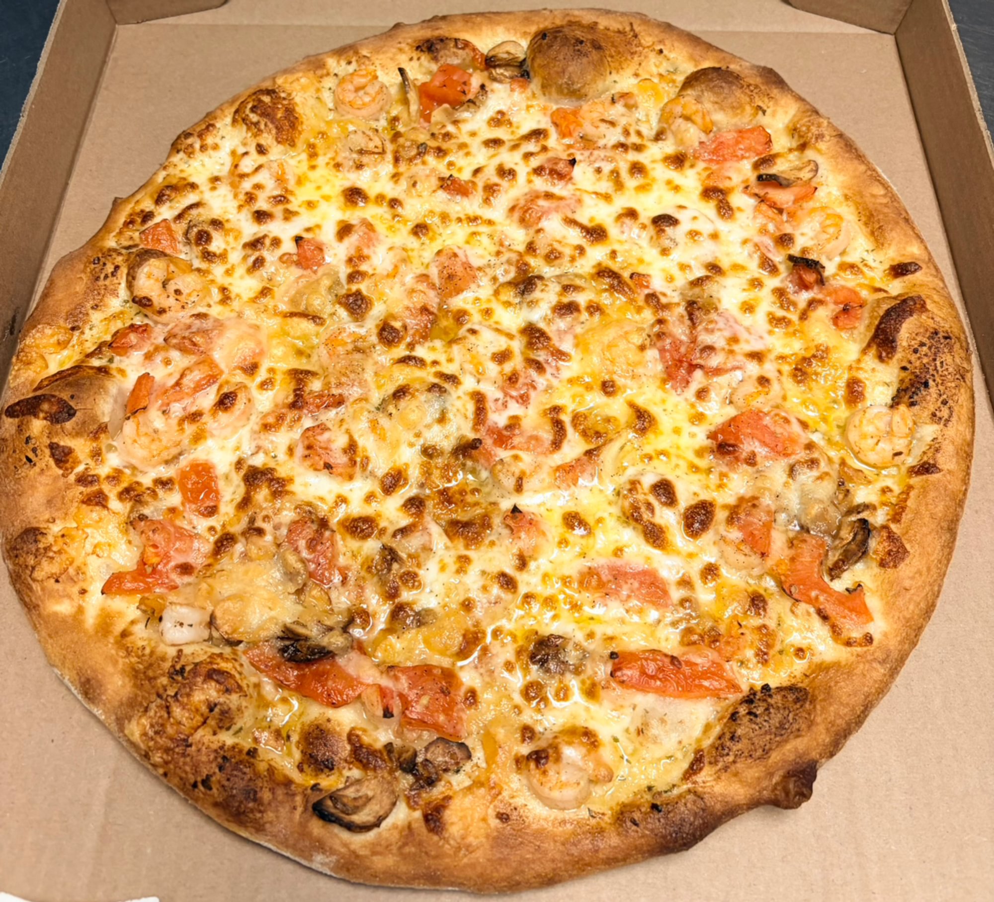 Shrimp Scampi Pizza