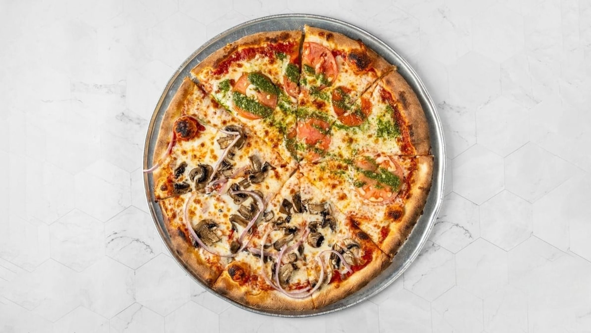 12" Small Half & Half Specialty Pizza