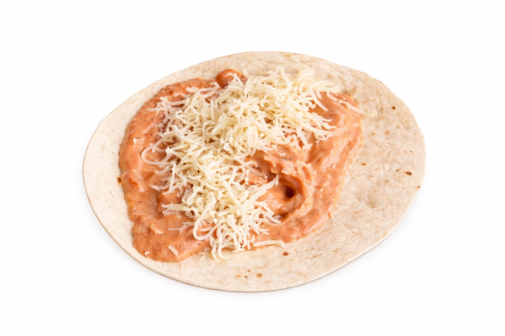 Refried Bean and Cheese Taco