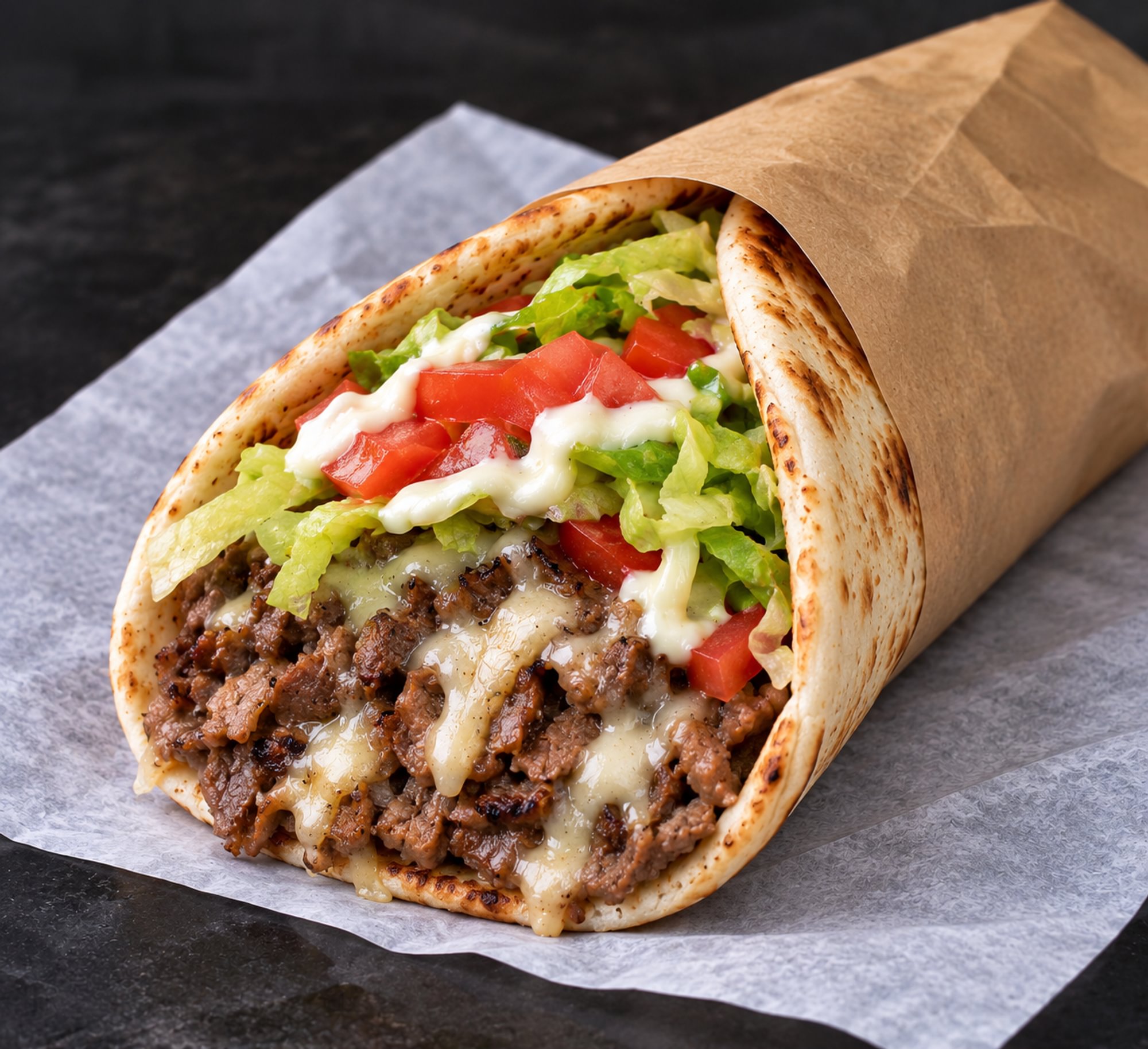 Steak & Cheese Pita