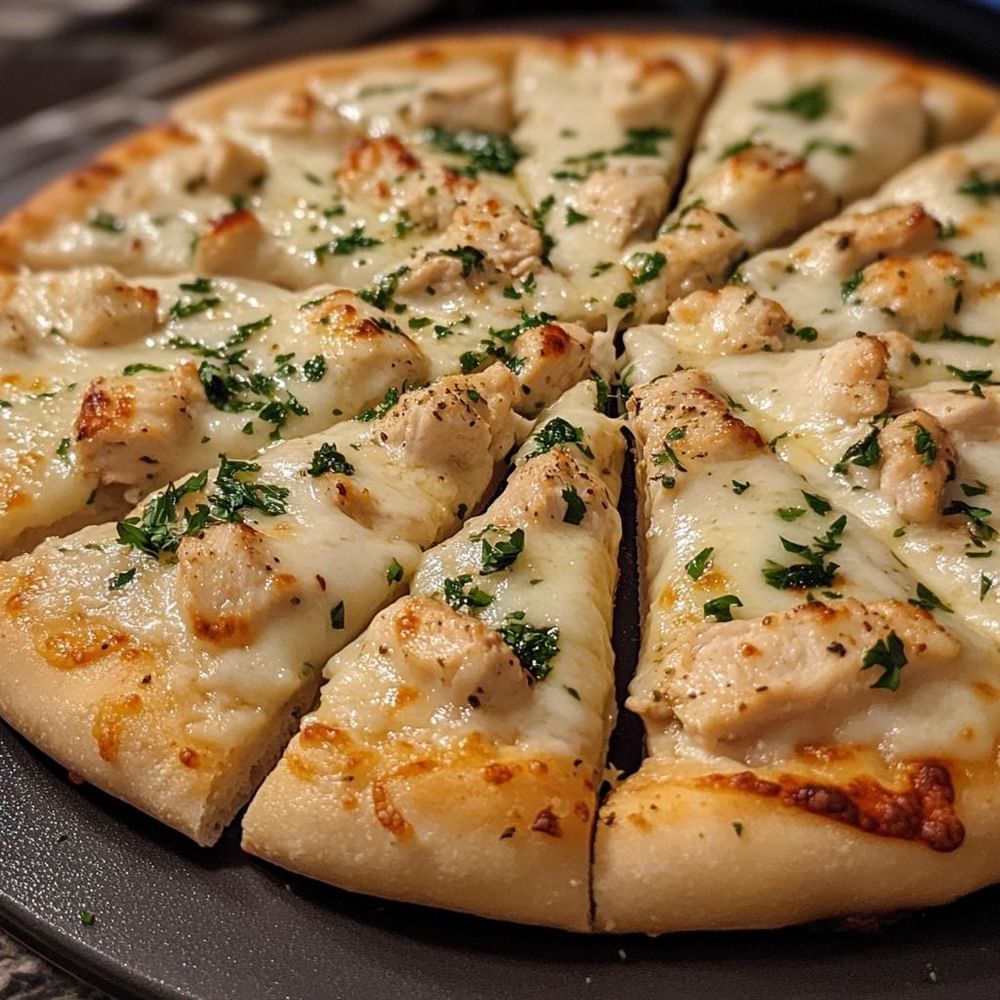 Alfredo Chicken Pizza