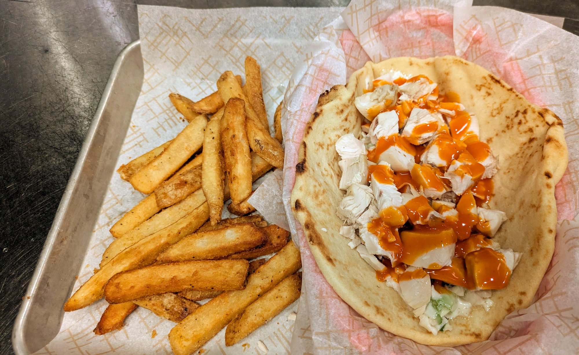 Naan-wich + one side