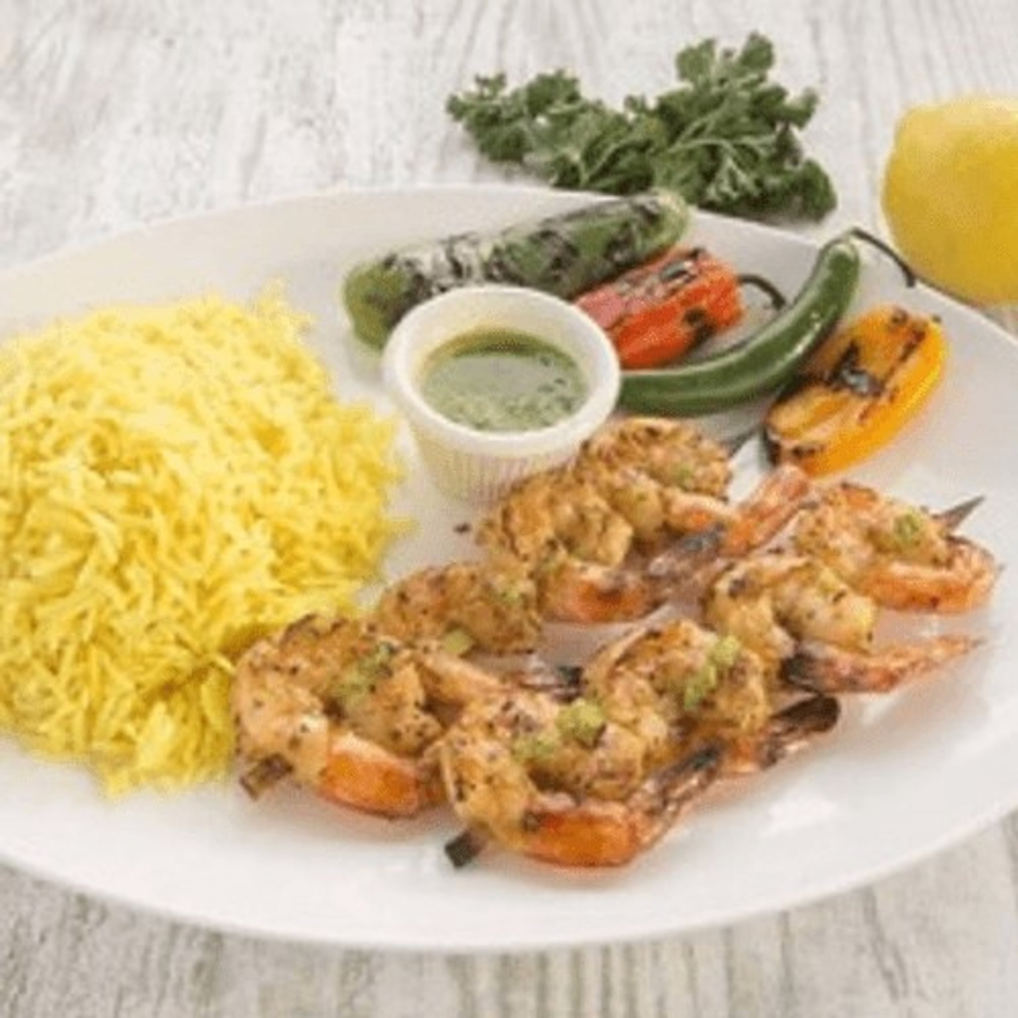 Grilled Shrimp Platter