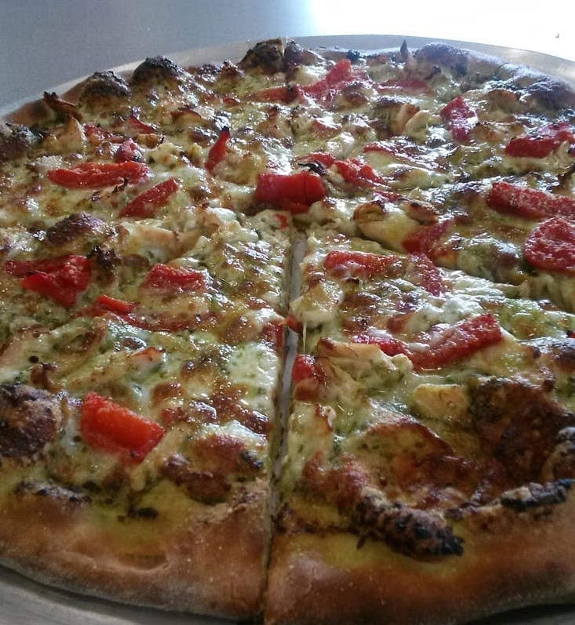 Chicken Pesto Pizza