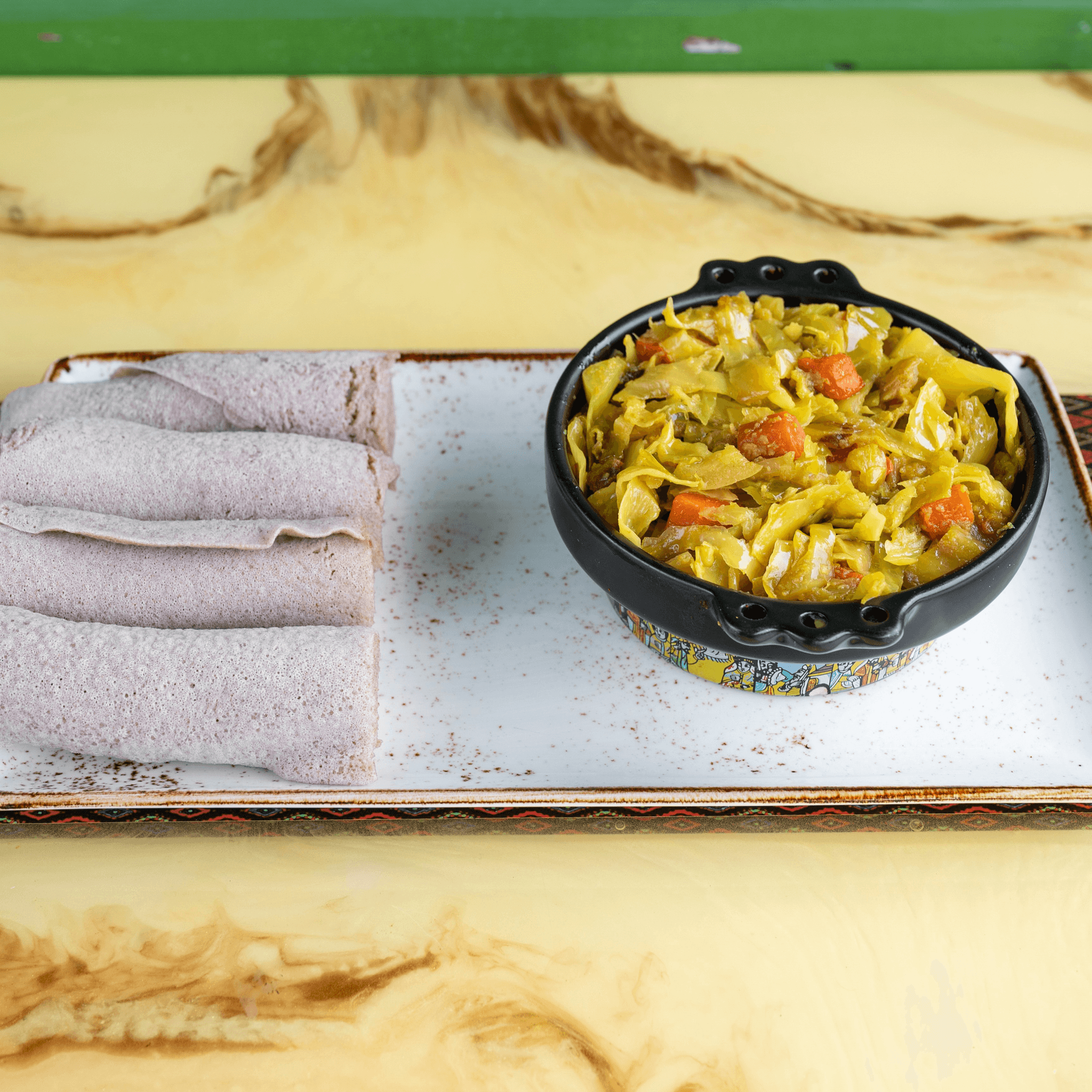 Cabbage With Carrot Sauce Side