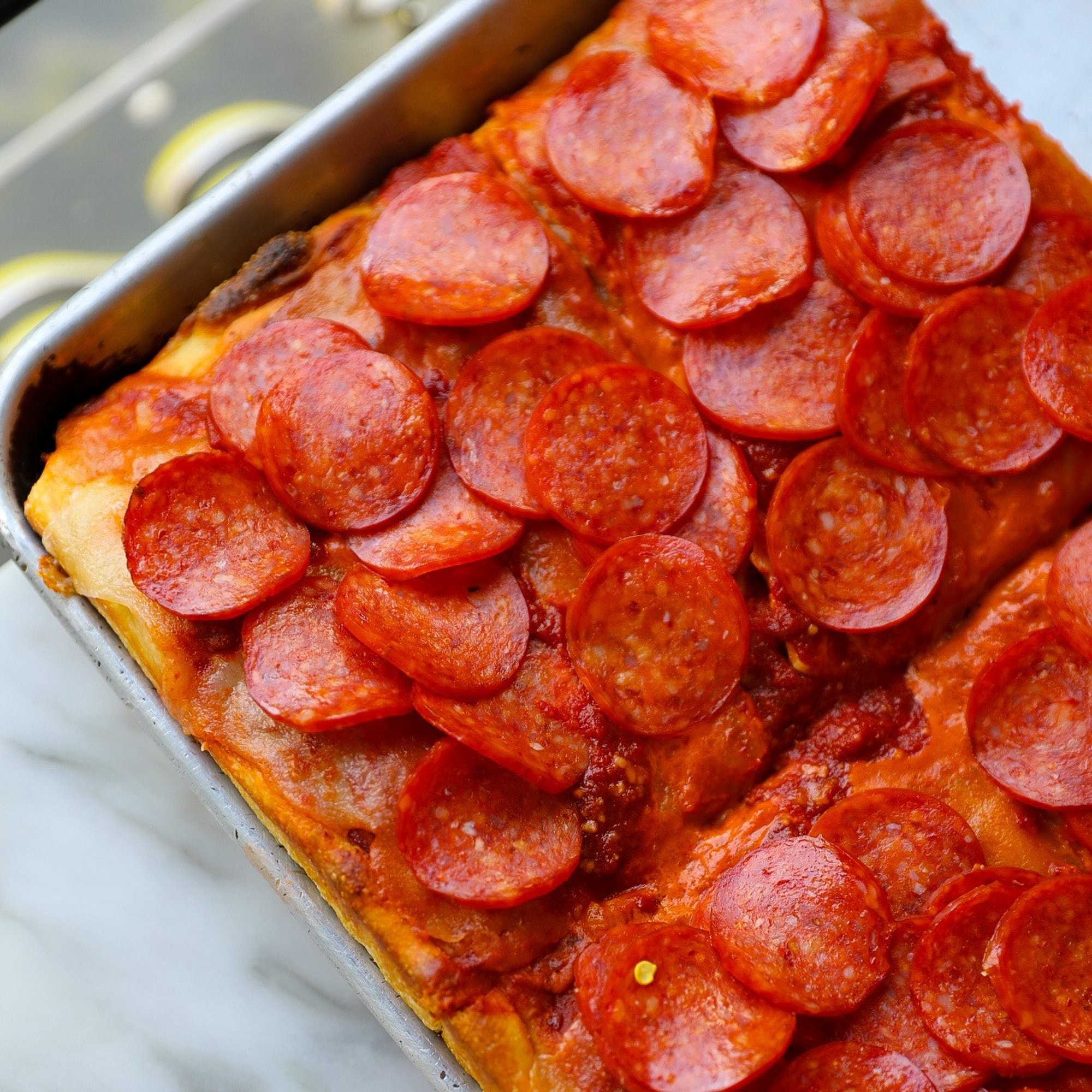 Double Vodka Roni Pie (Sicilian)