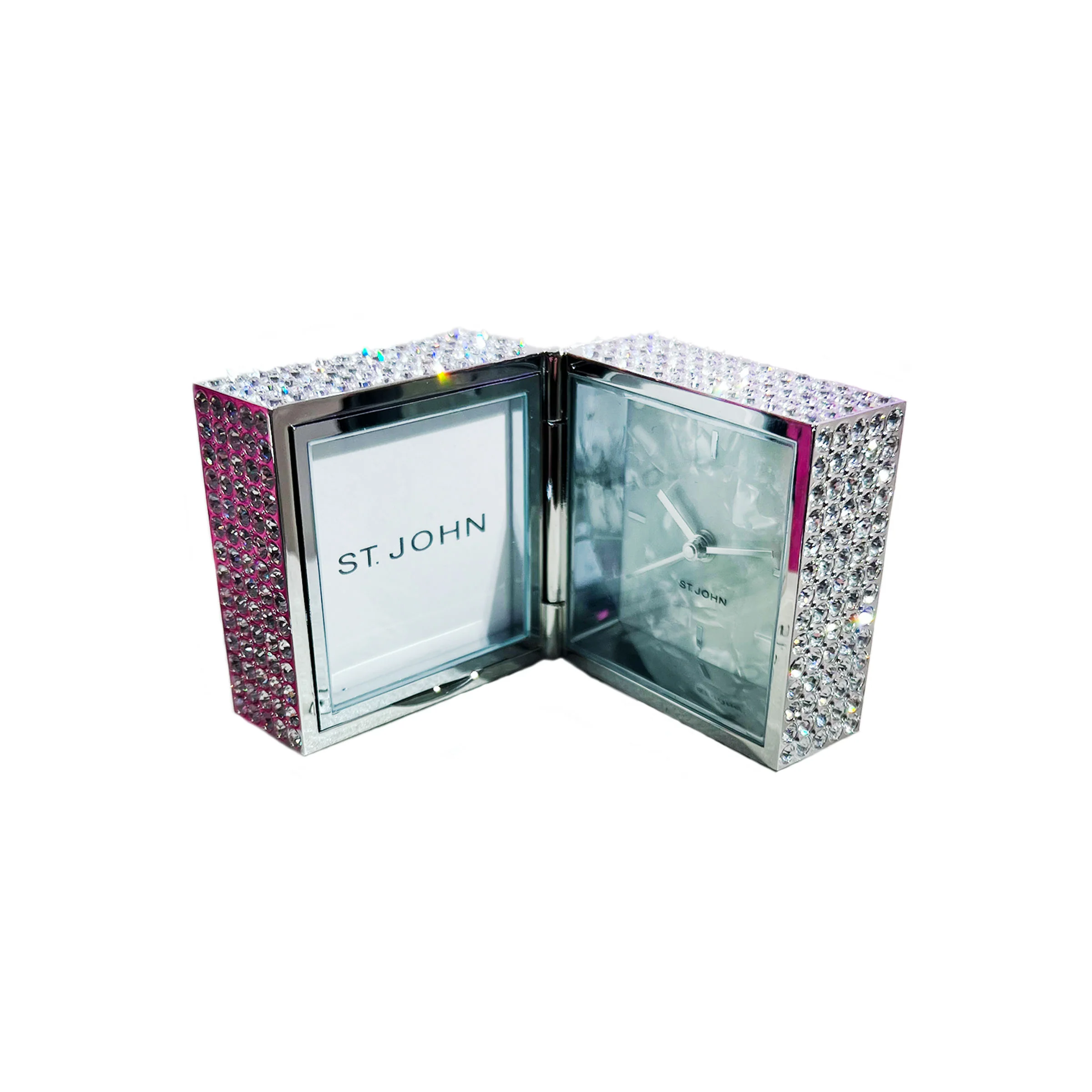 St. John Mother of Pearl Desk Clock