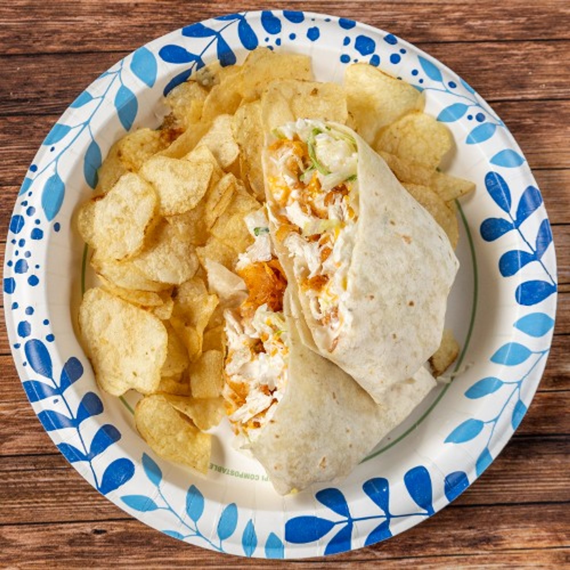 Buffalo Sauce Chicken Wrap