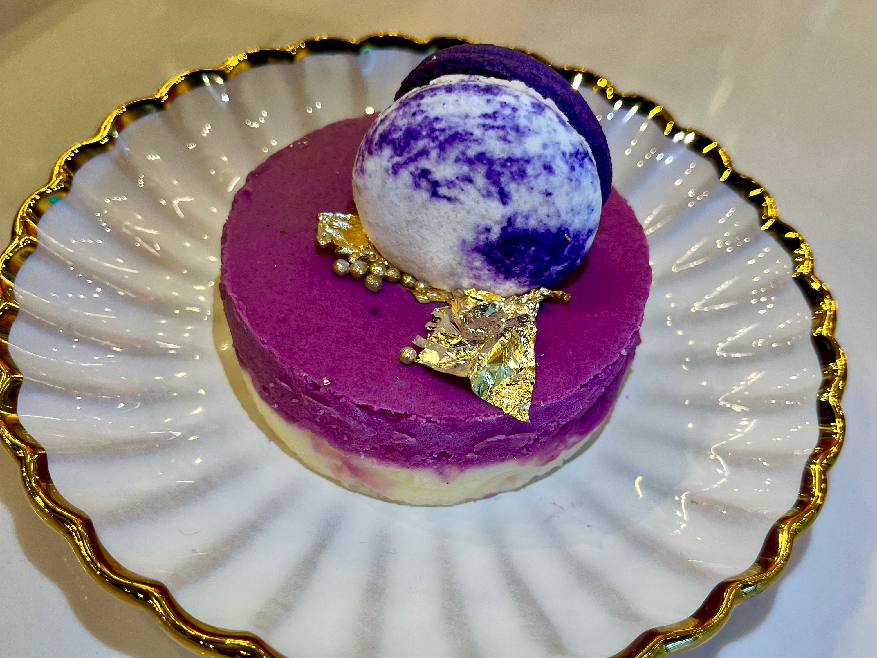 Japanese Ube Cheesecake
