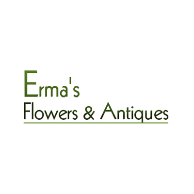 Erma's Flowers &amp; Antiques Logo
