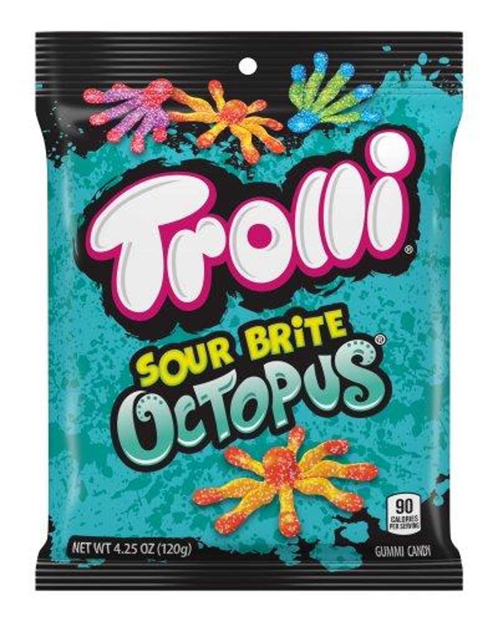 Trolli Sour Brite Octopus Assorted Flavors 4.25 Oz