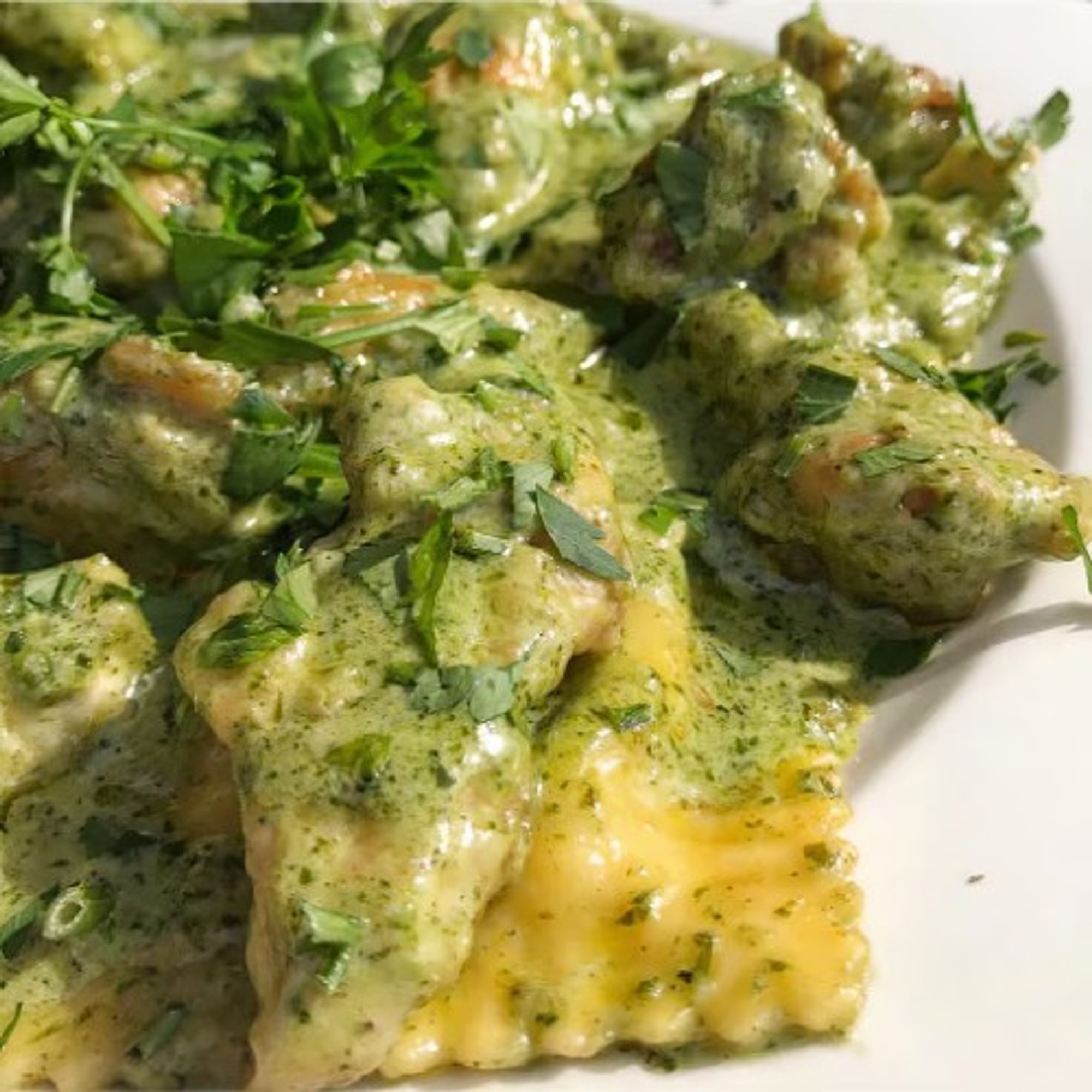Chicken Pesto Ravioli