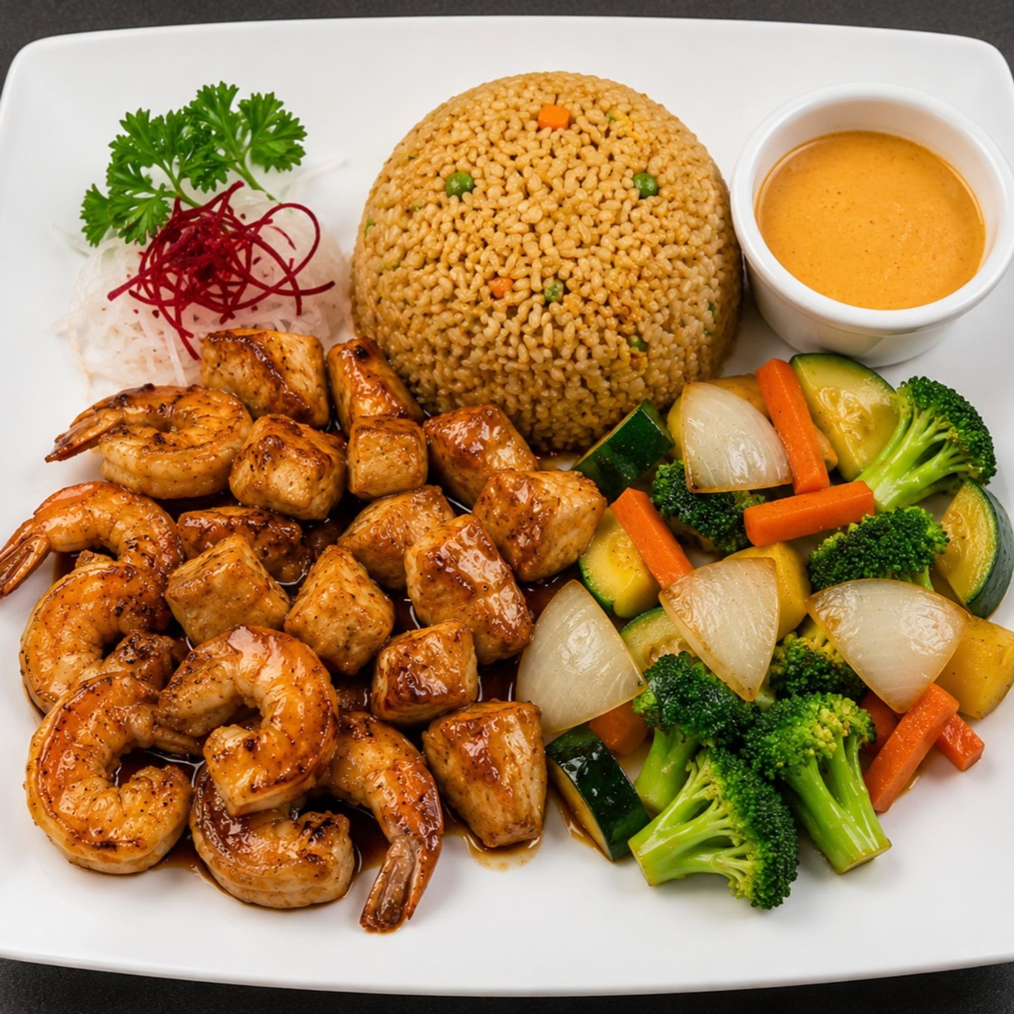 L. Hibachi Chicken & Shrimp