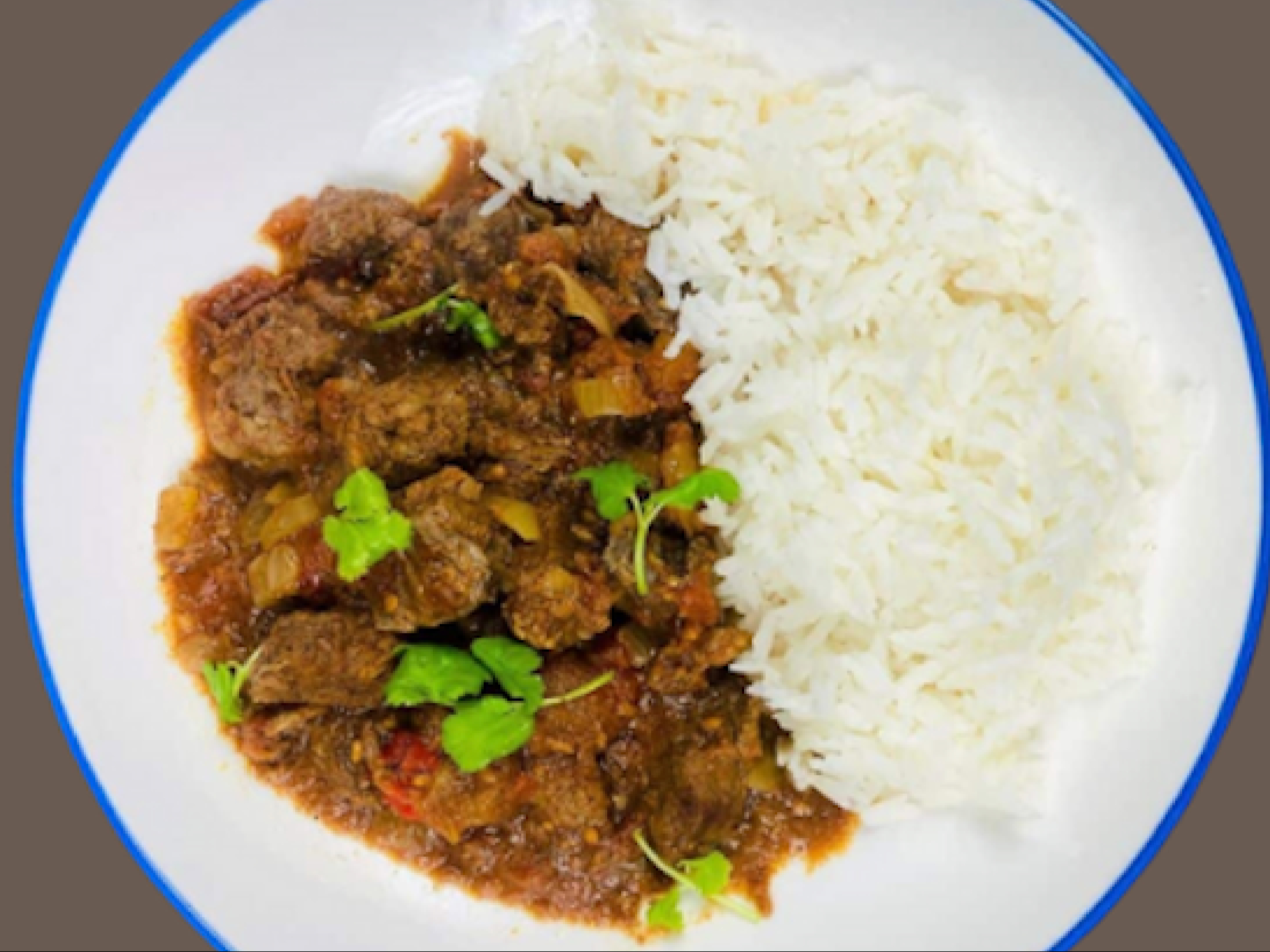 Goat Curry W/ Rie