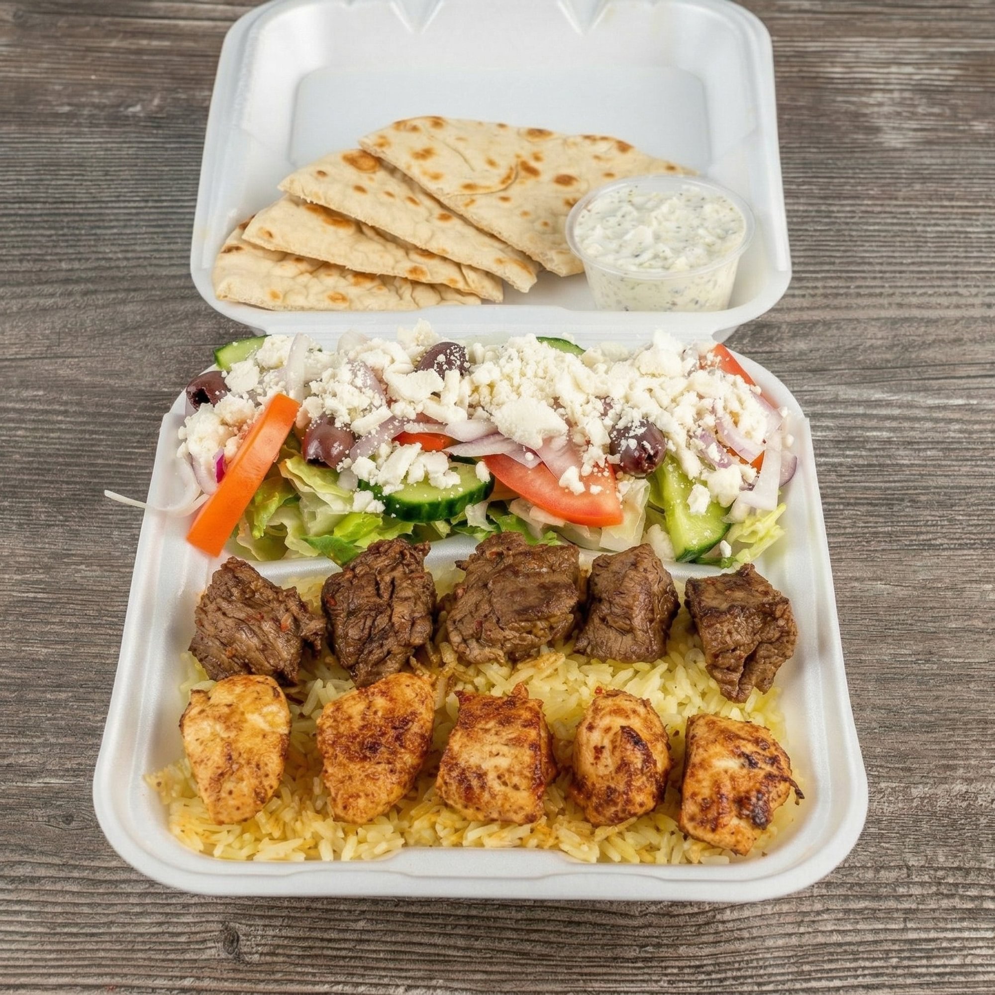 Beef & Chicken Combo Plate