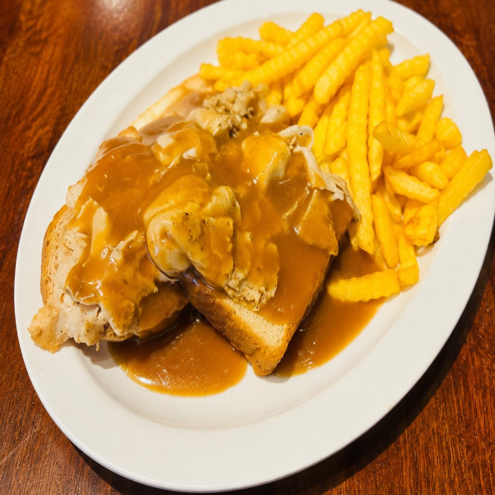 Open Faced Turkey Plate
