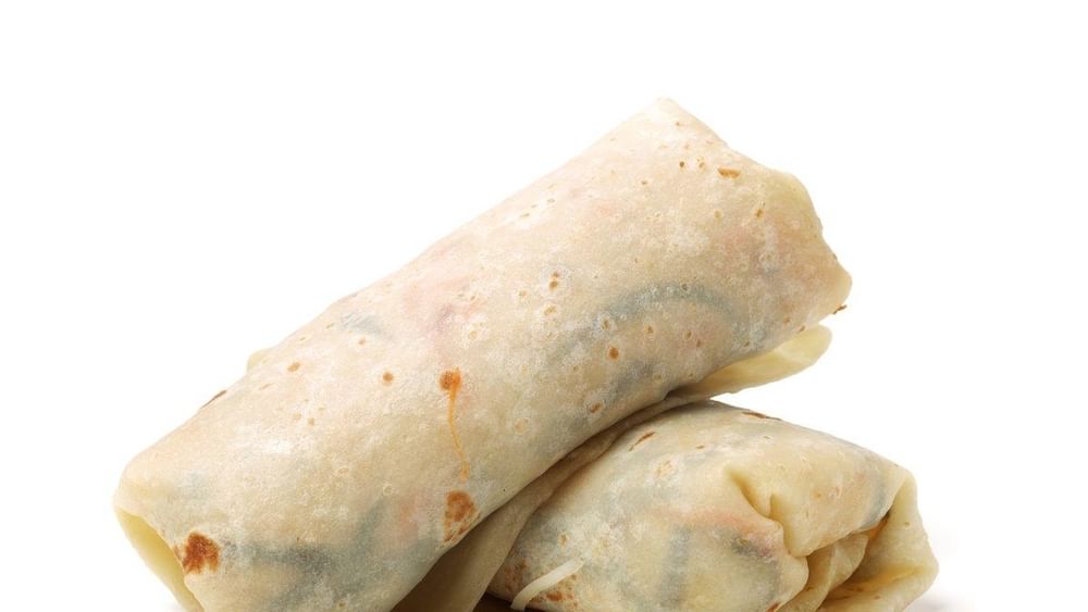 Veggie Spinach and Mushroom Breakfast Burrito