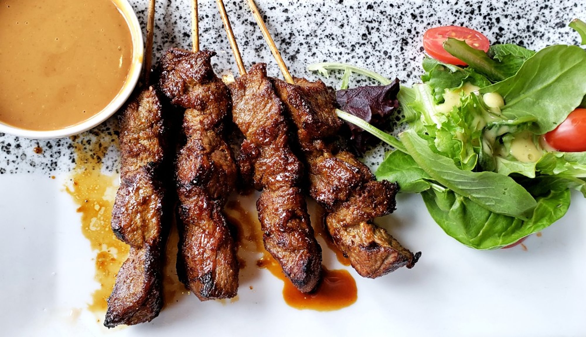 17. Satay Beef or Chicken Sticks (4)