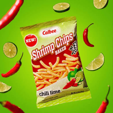 Calbee Chili Lime Shrimp Chips