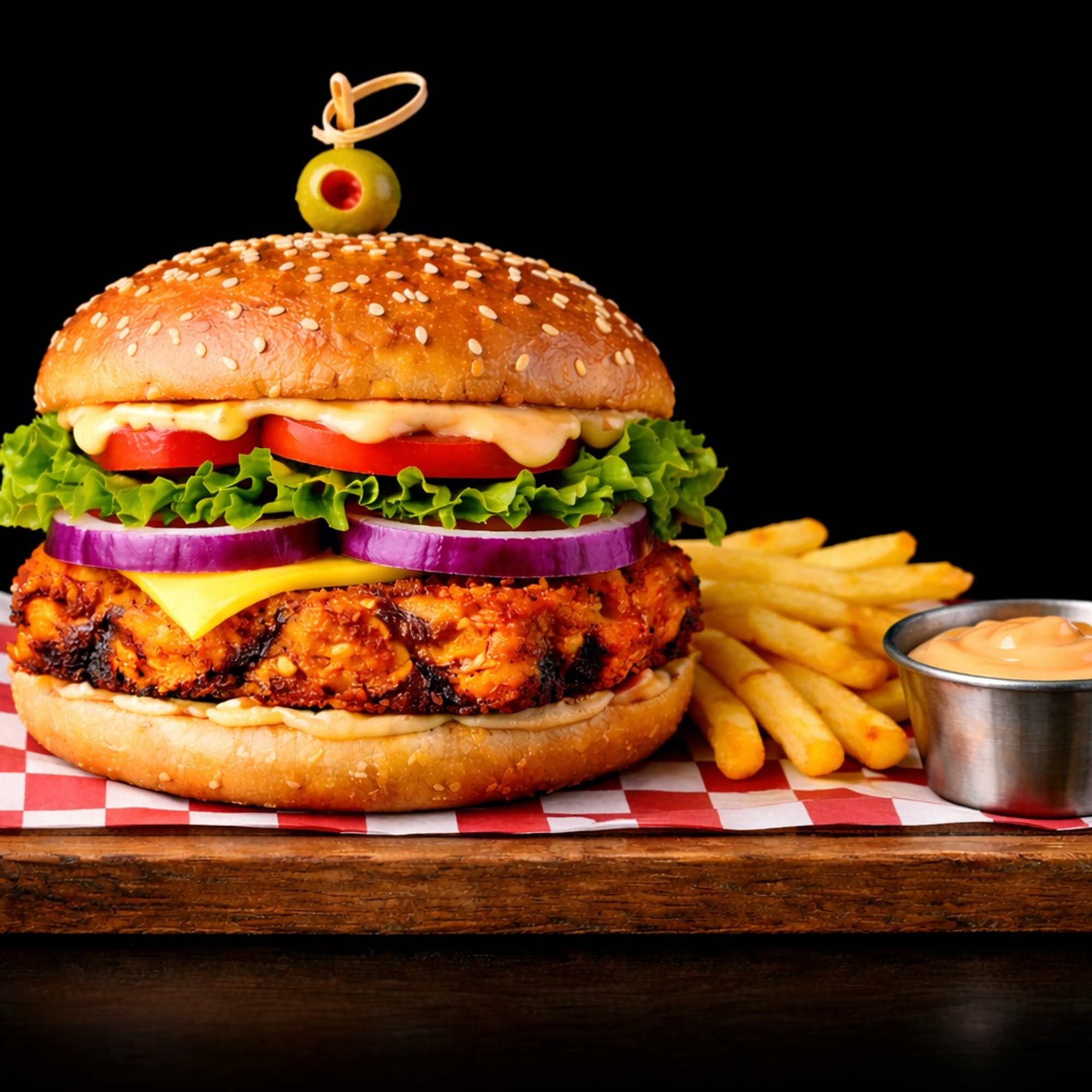 Spicy Crispy Chicken Burger