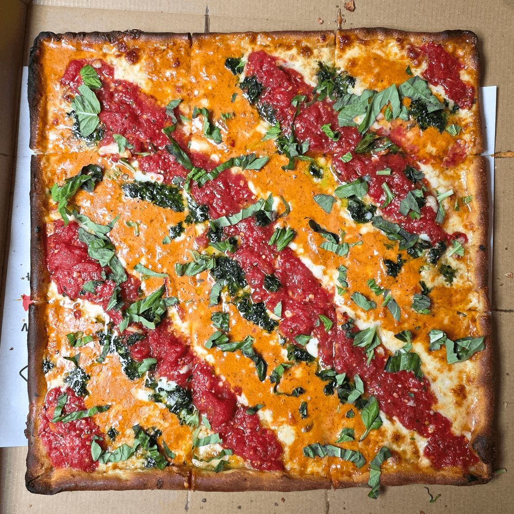 Tri Color Grandma Pizza