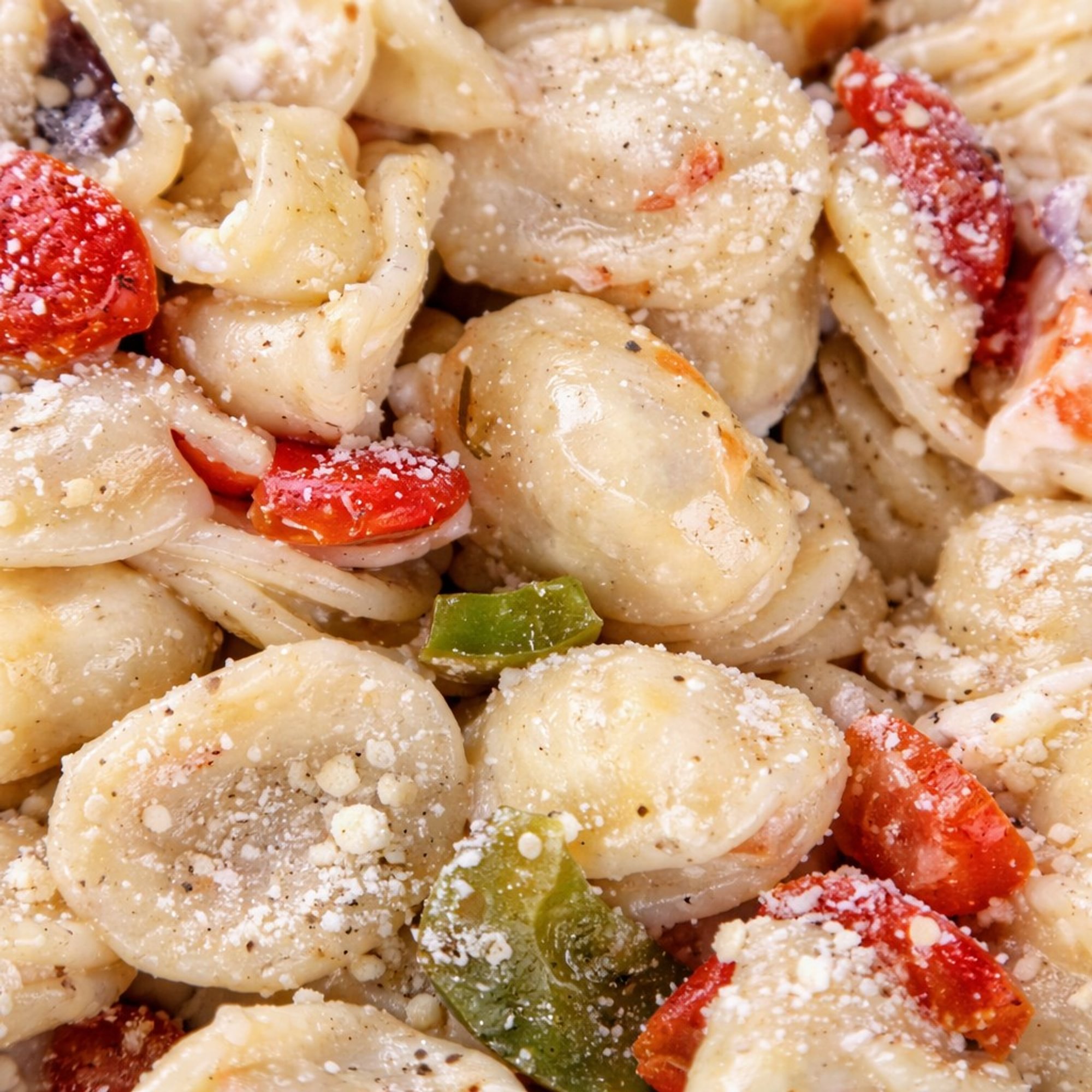 Garlic Parm Pasta Salad (Healthy)