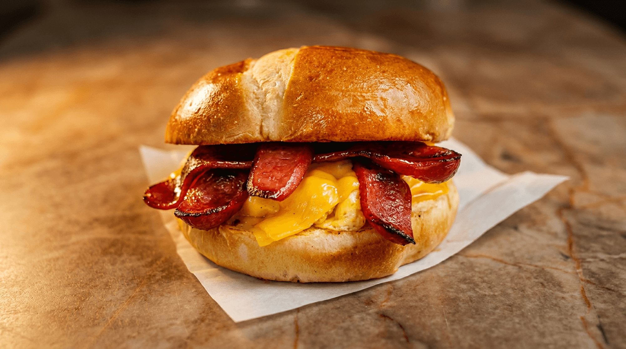Hot Link Egg & Cheese Sandwich