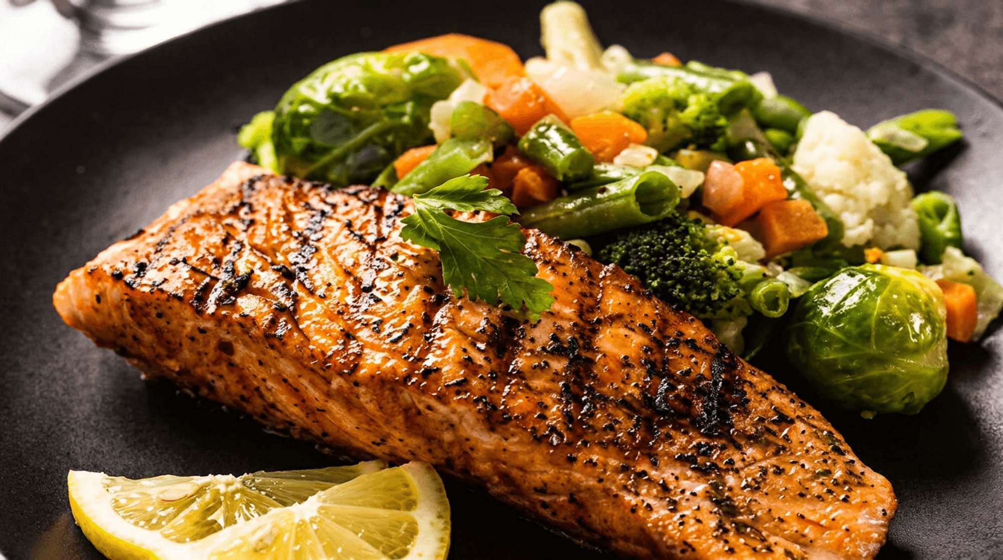 Grilled Salmon (Lunch)