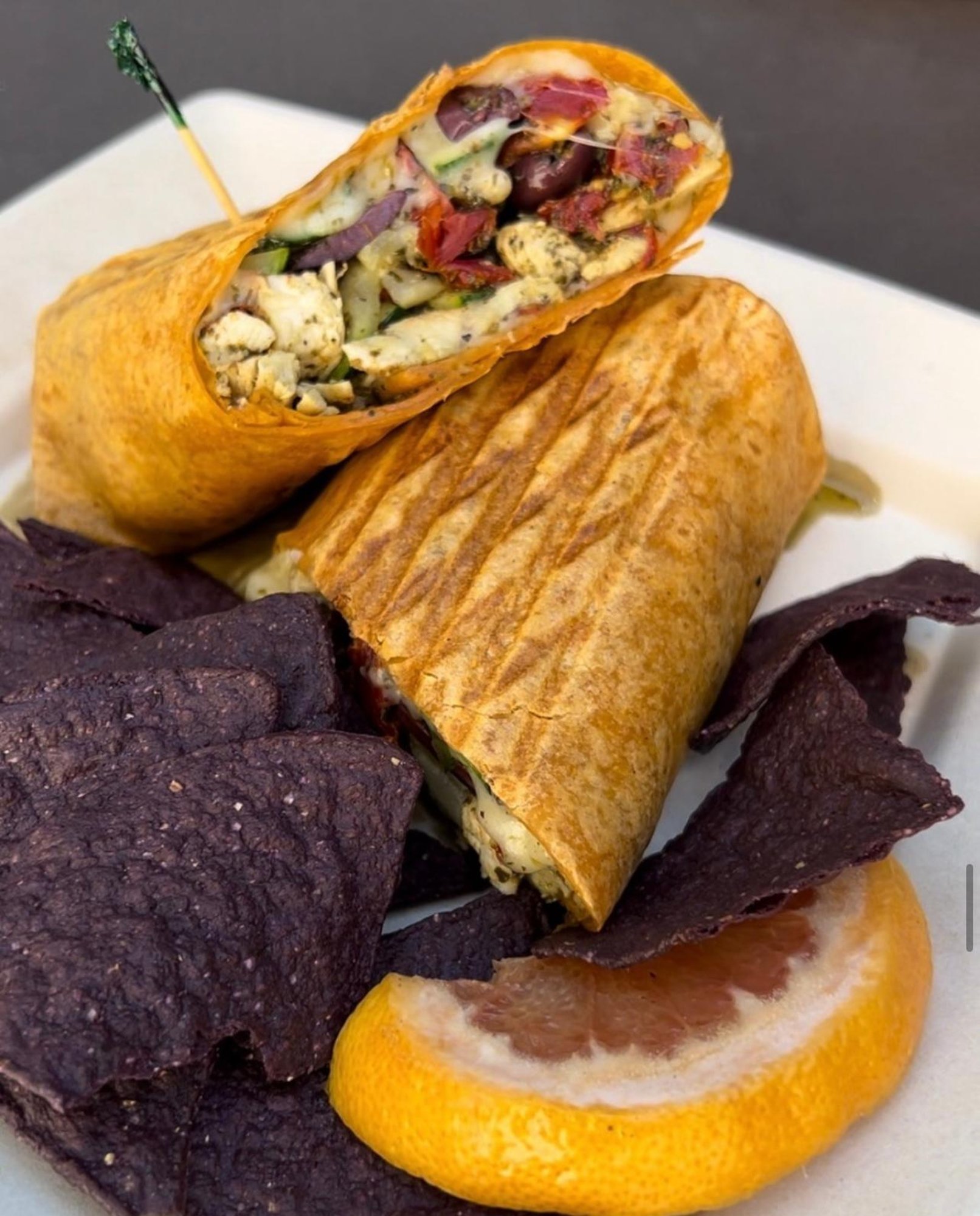 Parmesean Pesto Chicken Wrap