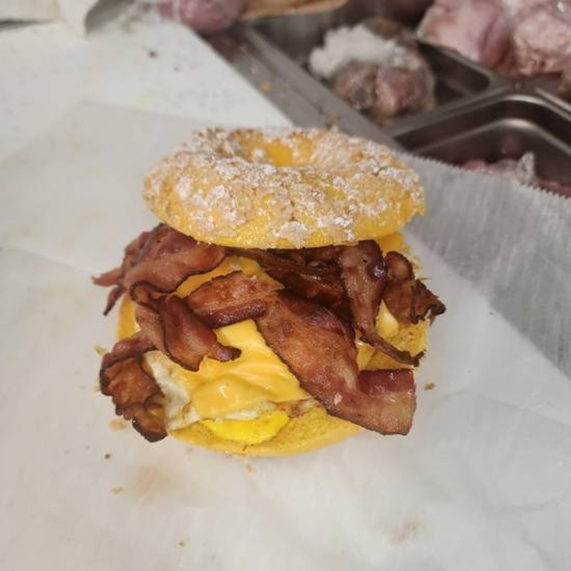 Turkey Bacon egg and cheese