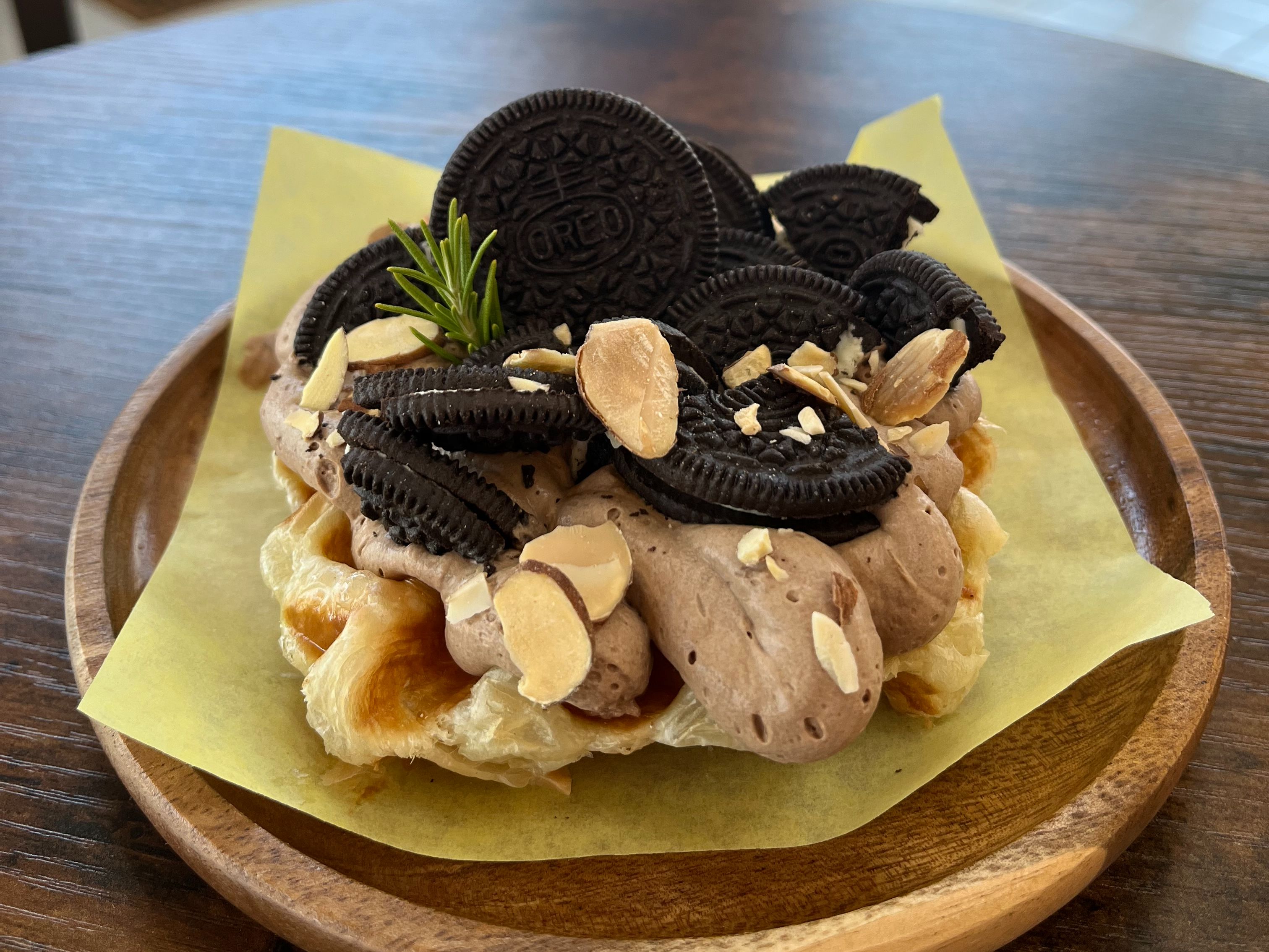 Chocolate Oreo Croffle