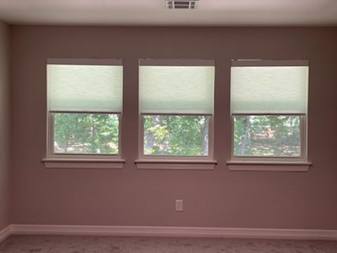 Our Roller Shades come in a variety of lovely fabrics and textures and may be used alone or in conjunction with complimentary bespoke window treatments offered by Budget Blinds in Owasso.