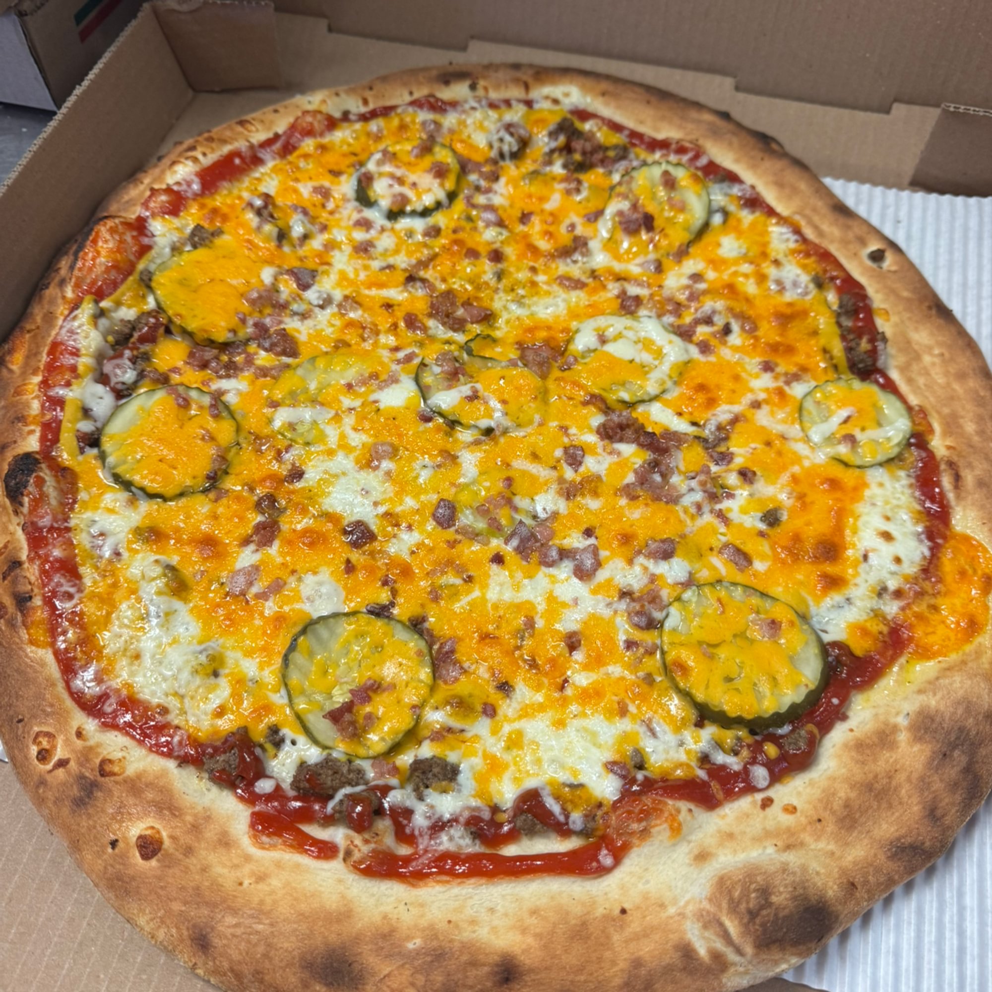 (16") BAC CHZ BURG PIZZA
