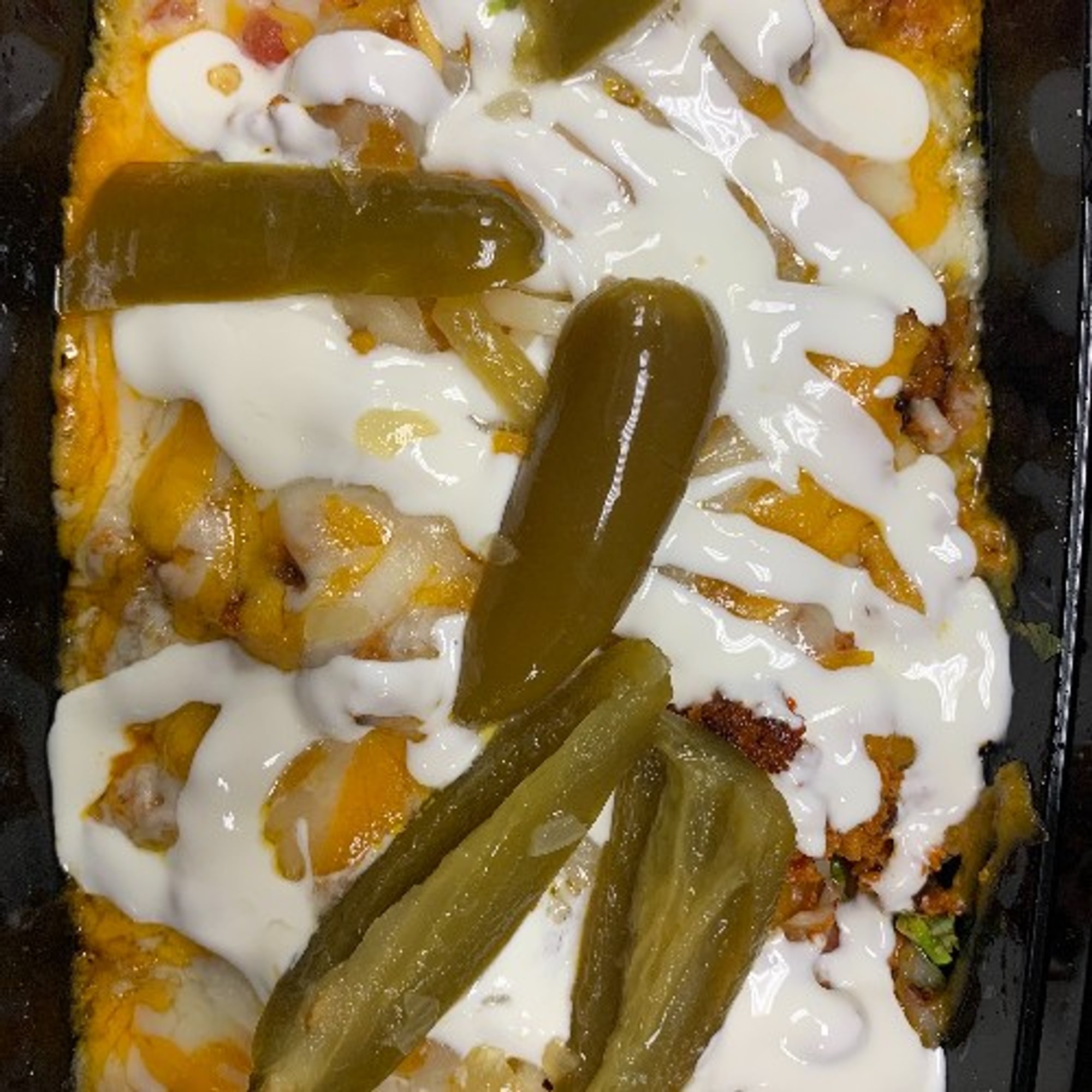 NACHOS WITH CHORIZO