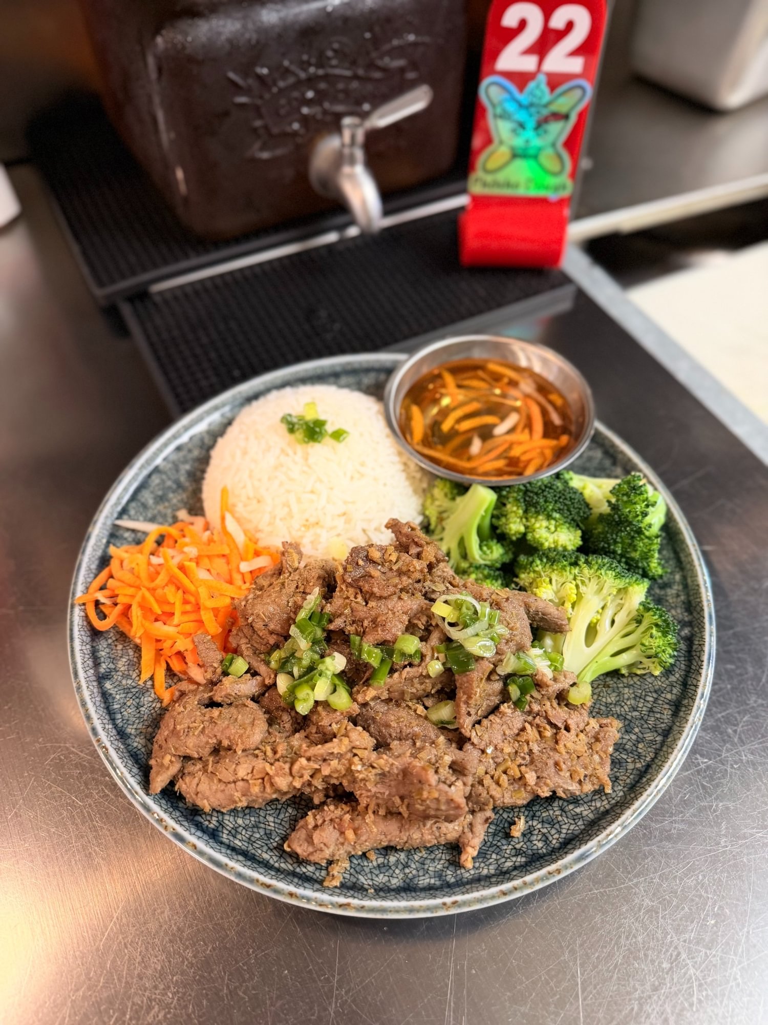 Lemongrass Beef Over Rice (Cơm Bò Nướng)