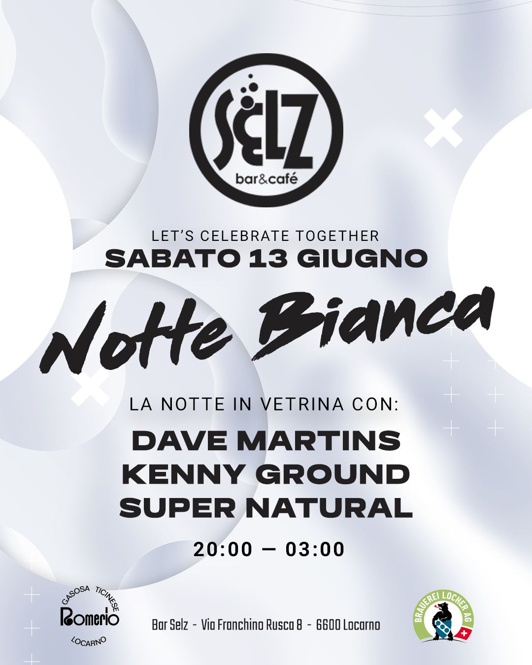 La NotteBianca al Bar Selz diLocarno