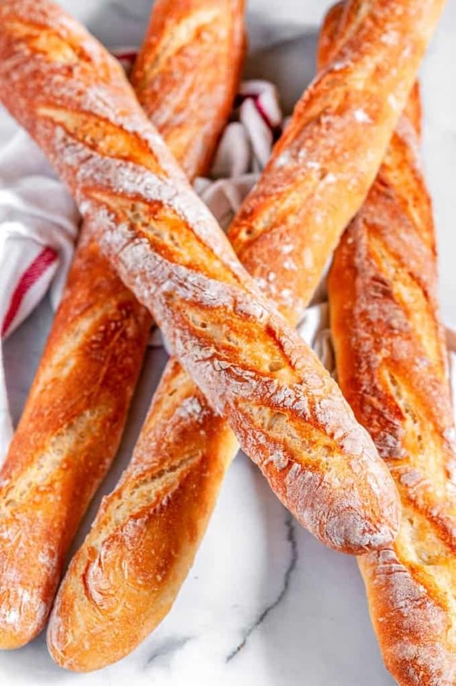 Crispy French Baguette Bread