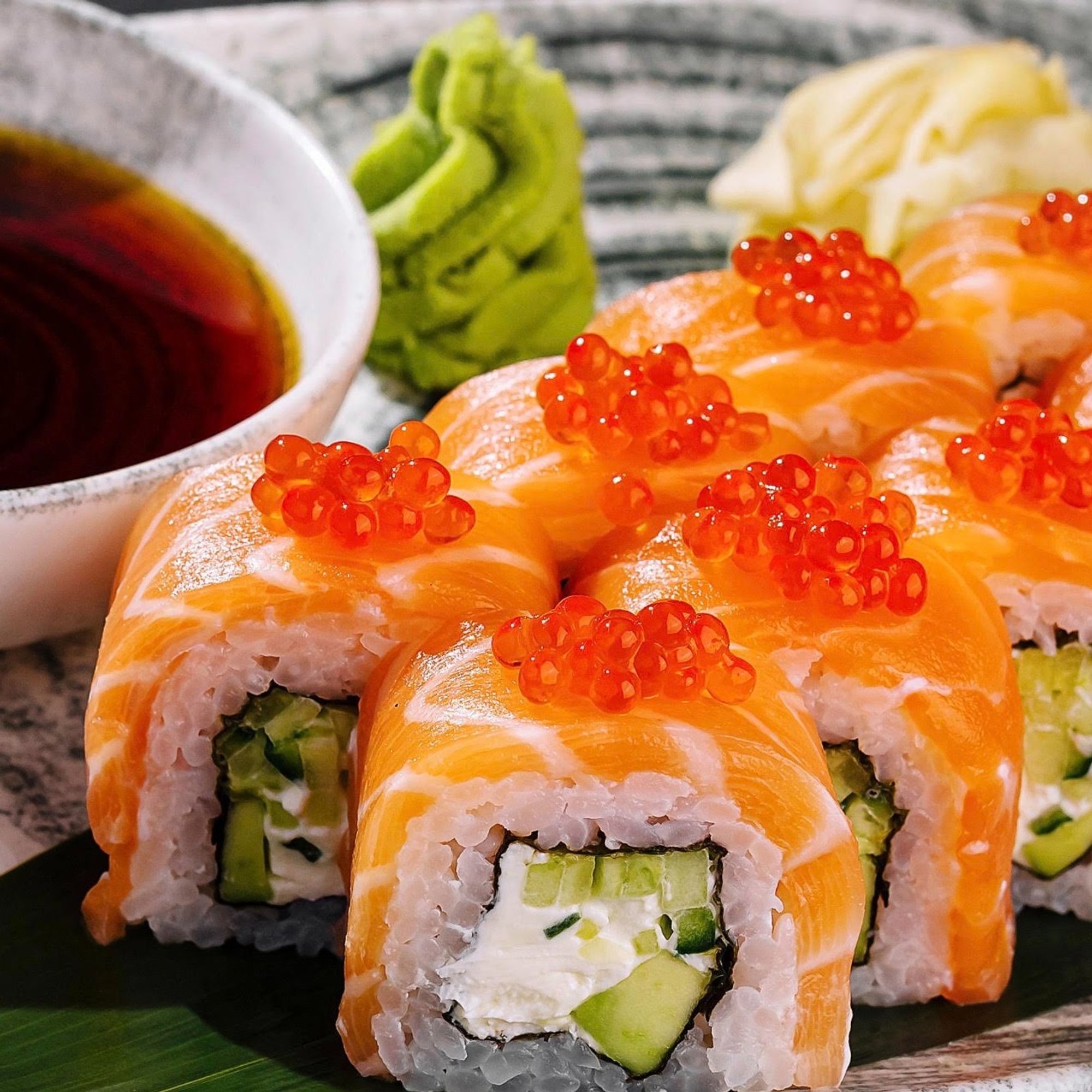 Pine Salmon Masako with Salmon Robe